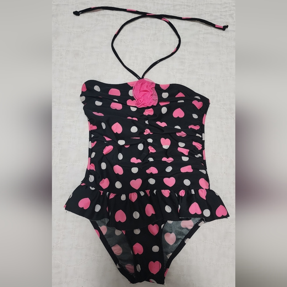 Little Girls Halter Bathing Suit